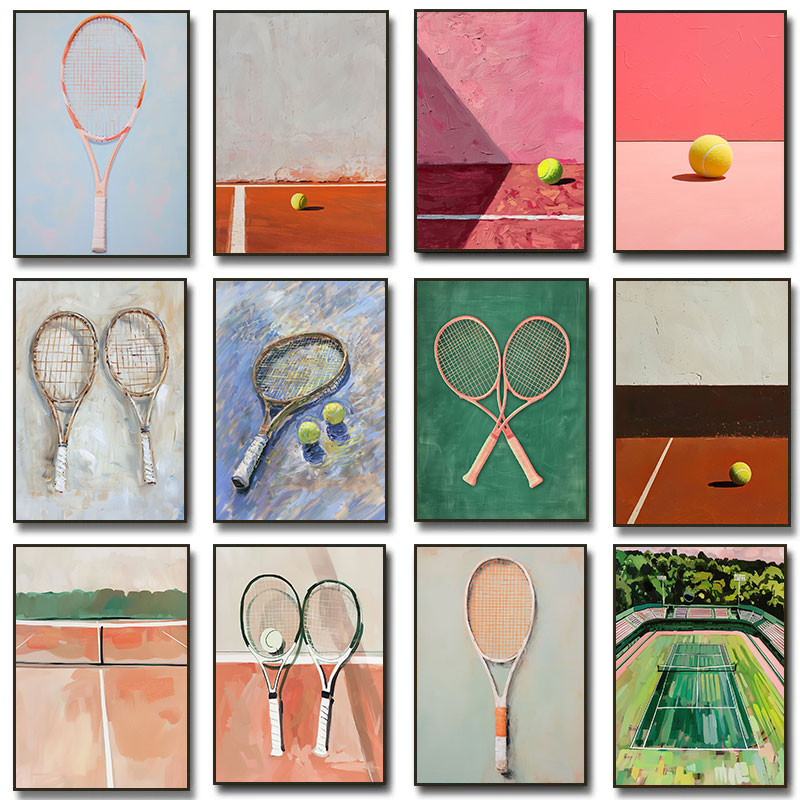 Badminton Photo - Póster de ilustración de raqueta de
