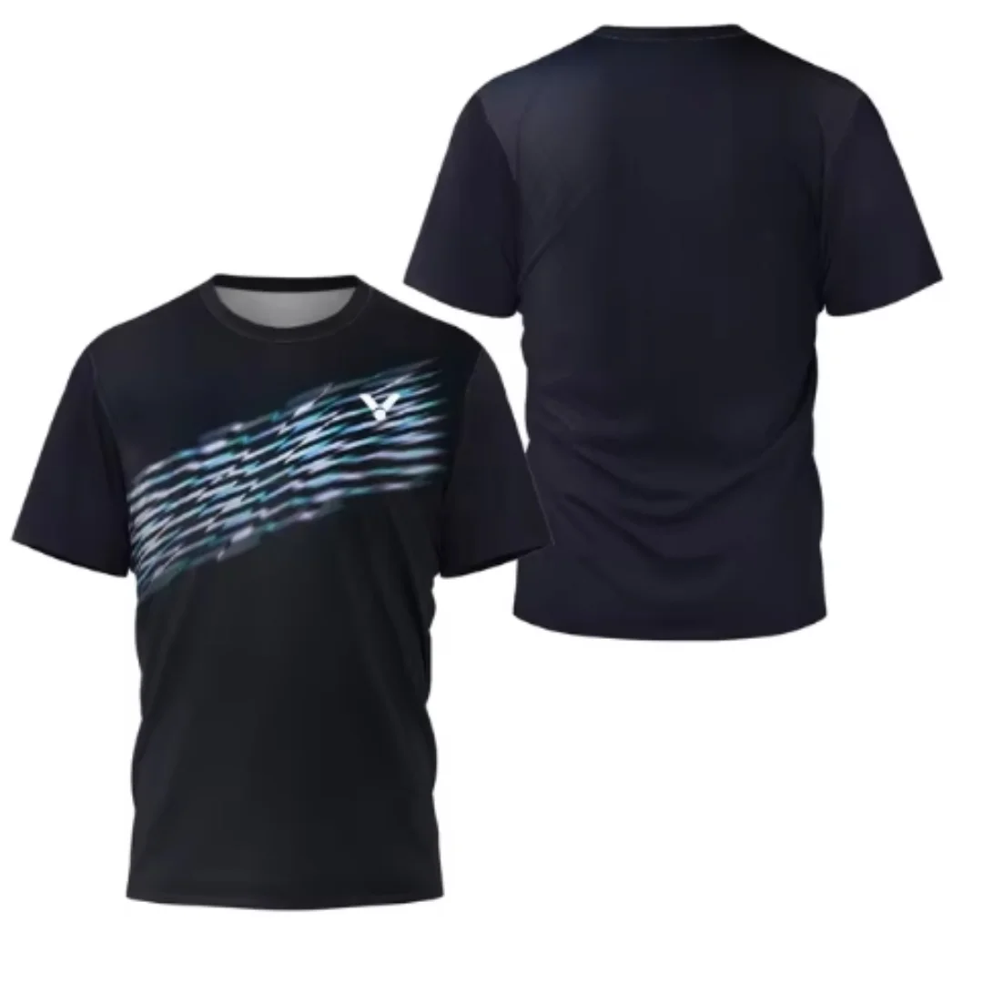 Badminton Asia - Camiseta de bádminton con estampado de