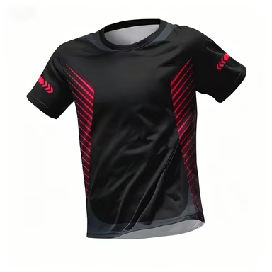 Badminton Kids - Camiseta Deportiva Casual de Manga Corta