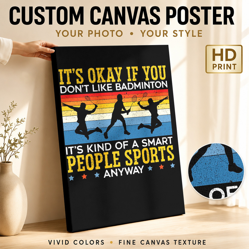 Badminton Photo - Póster de Lona Personalizado con Foto