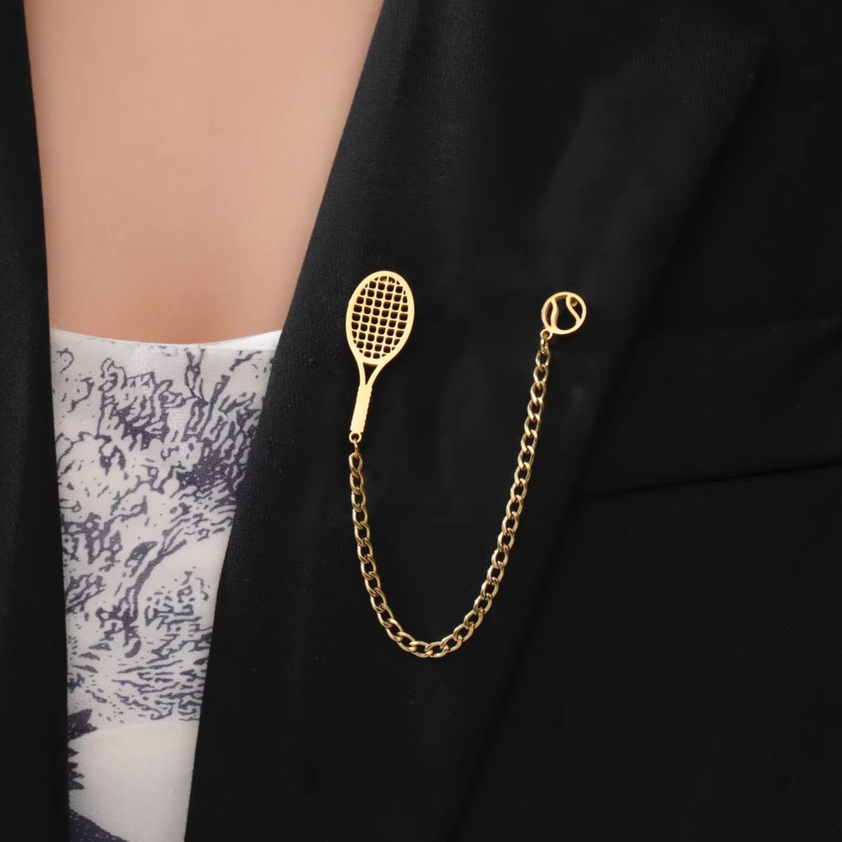 Badminton Icon - Broches de Moda con Diseño de