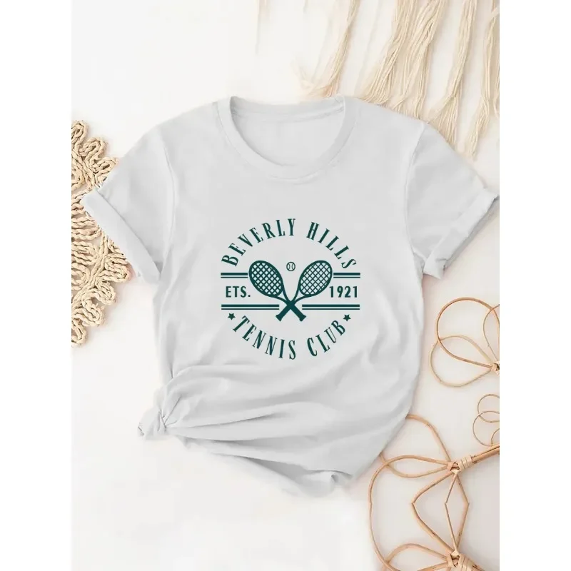 Badminton Asia - Camiseta con estampado de raqueta de