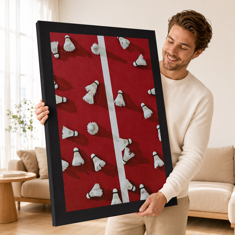 Póster en lienzo enmarcado con - Badminton Photo reseña y precio