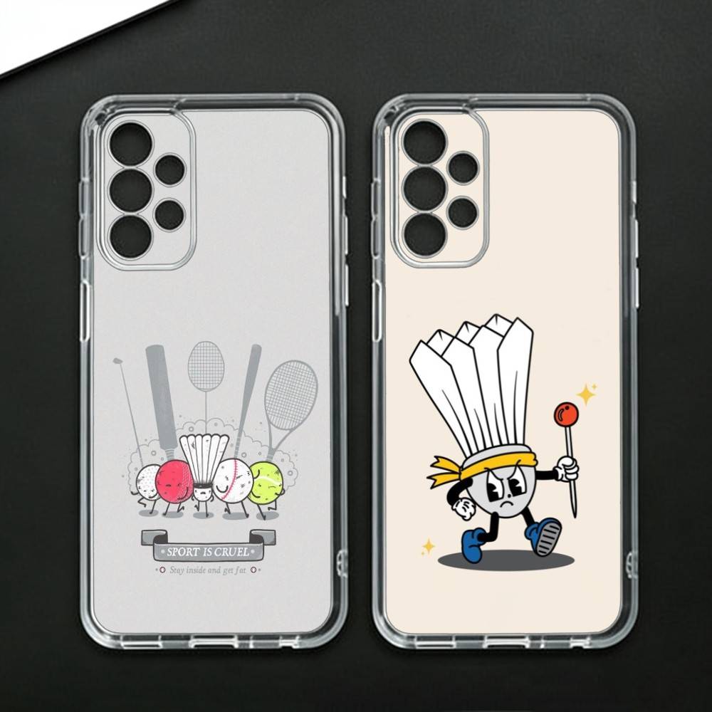 Funda de teléfono con ilustrac - Badminton Quotes reseña y precio