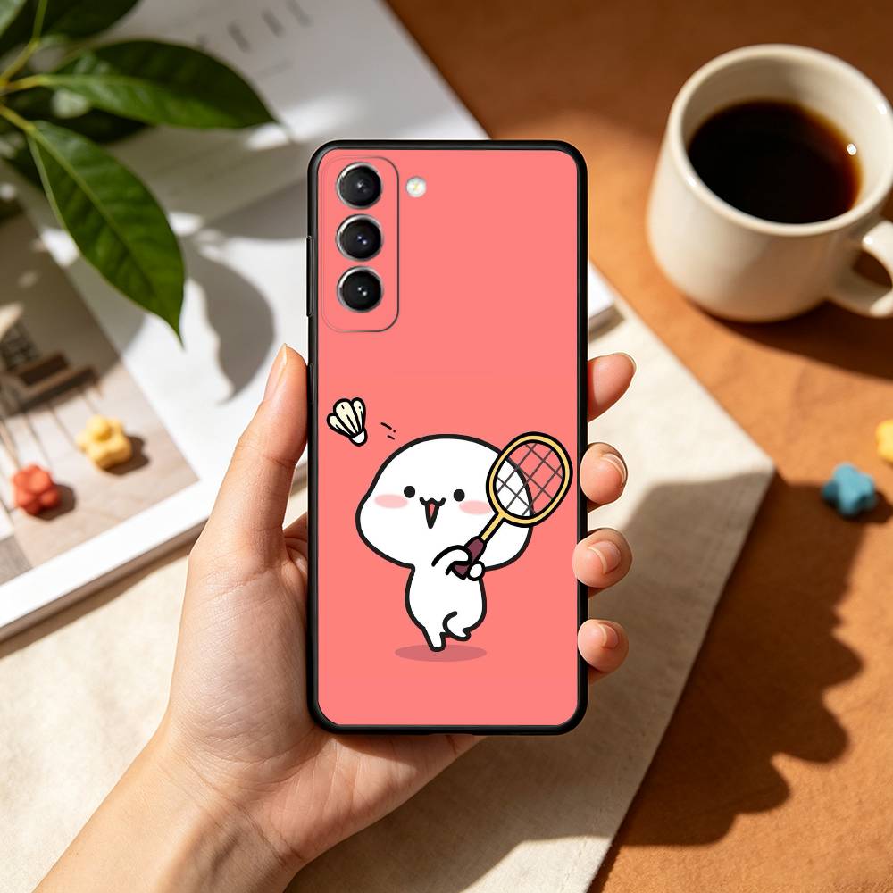 Funda de teléfono con ilustrac - Badminton Quotes reseña y precio