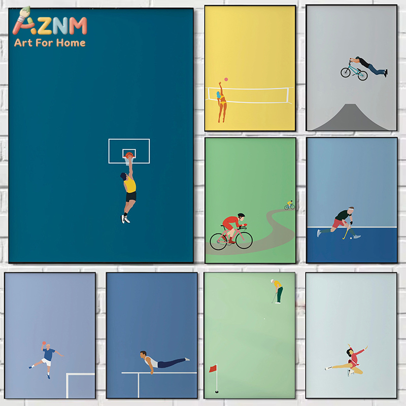 AZNM Arte de pared minimalista - Badminton Quotes reseña y precio