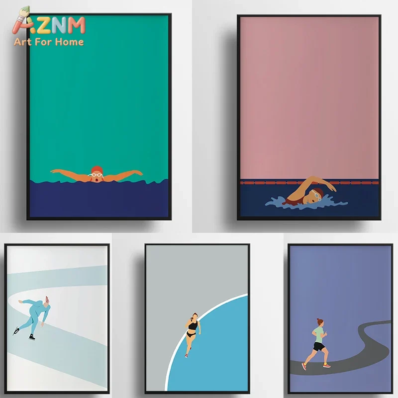 AZNM Arte de pared minimalista - Badminton Quotes reseña y precio